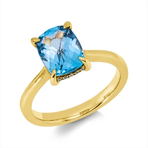 Ring 4er-Krappe 18 kt GG