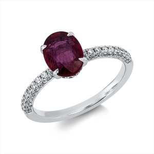 Ring 4er-Krappe 18 kt WG