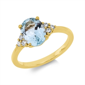 Ring 4er-Krappe 18 kt GG