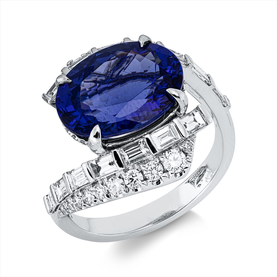 Ring 4er-Krappe 18 kt WG