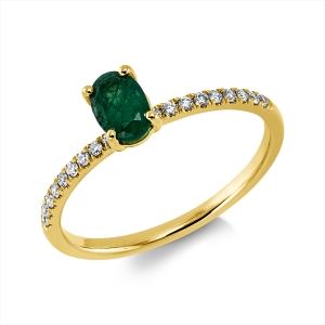 Ring 4er-Krappe 18 kt GG