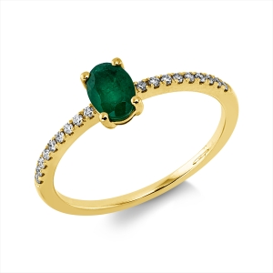 Ring 4er-Krappe 18 kt GG