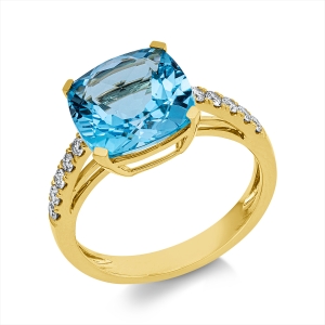 Ring 4er-Krappe 18 kt GG