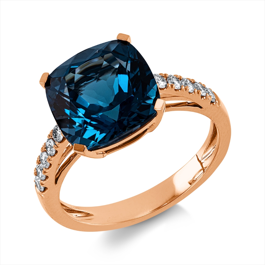 Ring 4er-Krappe 18 kt RG