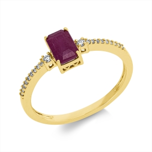 Ring 4er-Krappe 18 kt GG