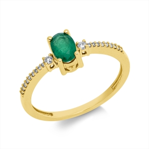 Ring 4er-Krappe 18 kt GG