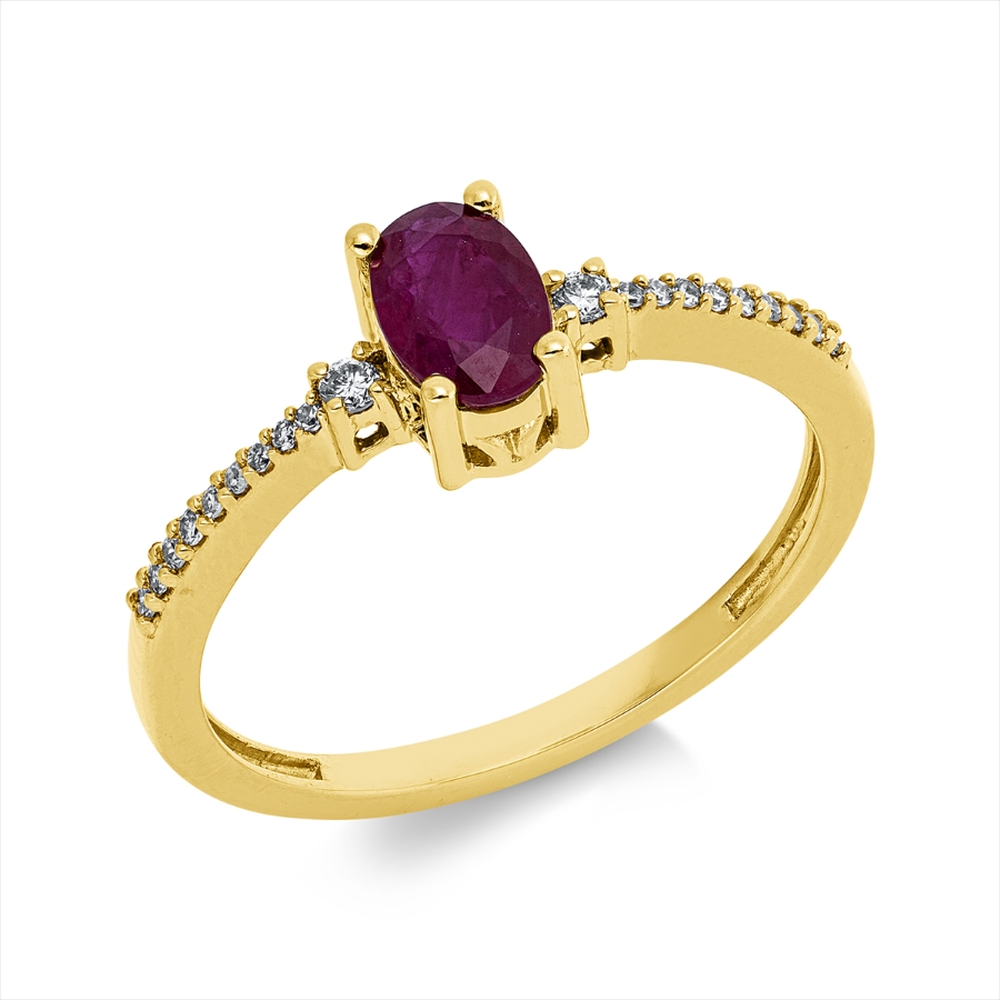 Ring 4er-Krappe 18 kt GG