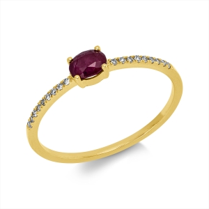 Ring 4er-Krappe 18 kt GG