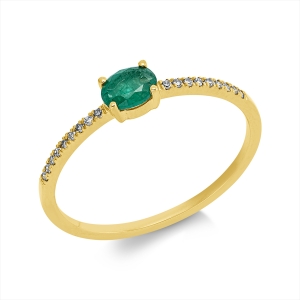 Ring 4er-Krappe 18 kt GG