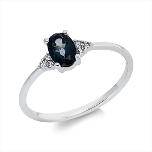 Ring 4er-Krappe 18 kt WG