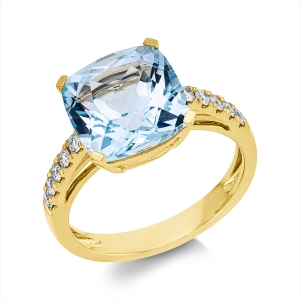 Ring 4er-Krappe 18 kt GG