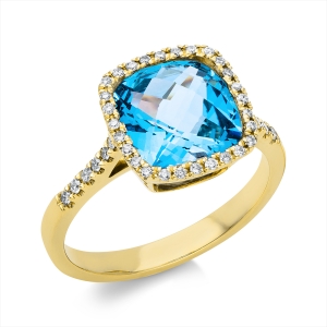 Ring 4er-Krappe 18 kt GG