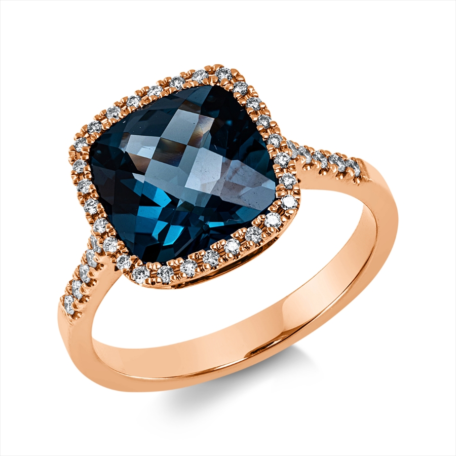 Ring 4er-Krappe 18 kt RG