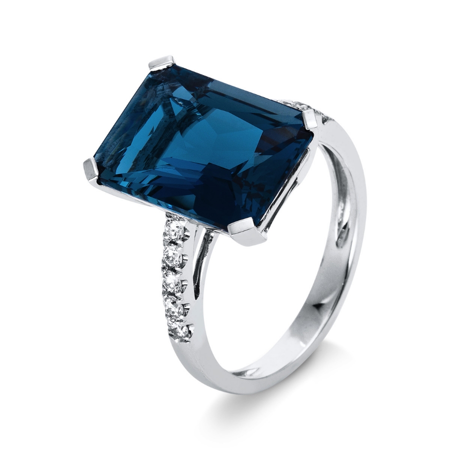 Ring 4er-Krappe 18 kt WG