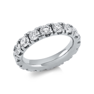 Infinity Memoire Ring  18kt Weißgold mit 3,94ct Diamanten