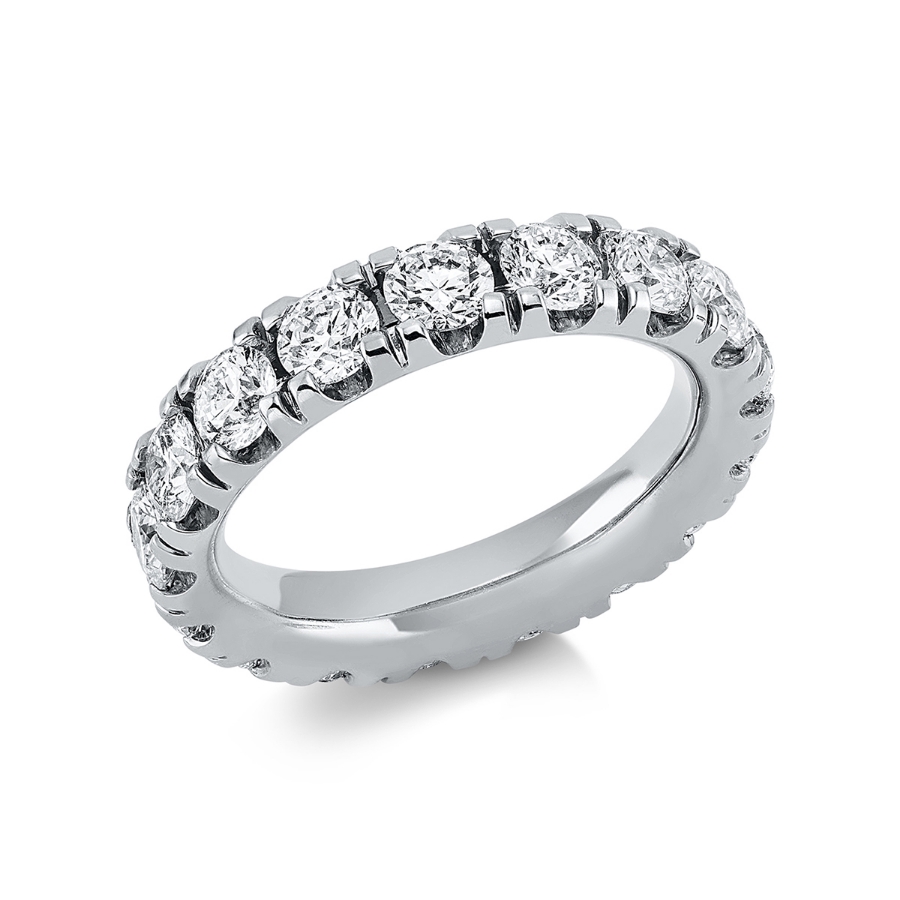 Infinity Memoire Ring  18kt Weißgold mit 3,94ct Diamanten