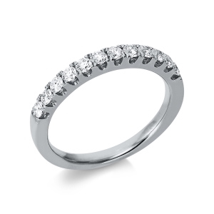 Memoire halb Ring  18kt Weißgold mit 0,47ct Diamanten