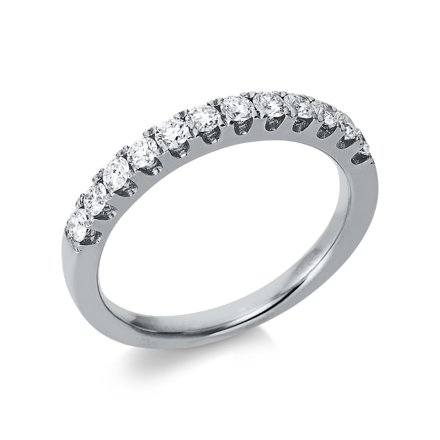 Memoire halb Ring  18kt Weißgold mit 0,47ct Diamanten