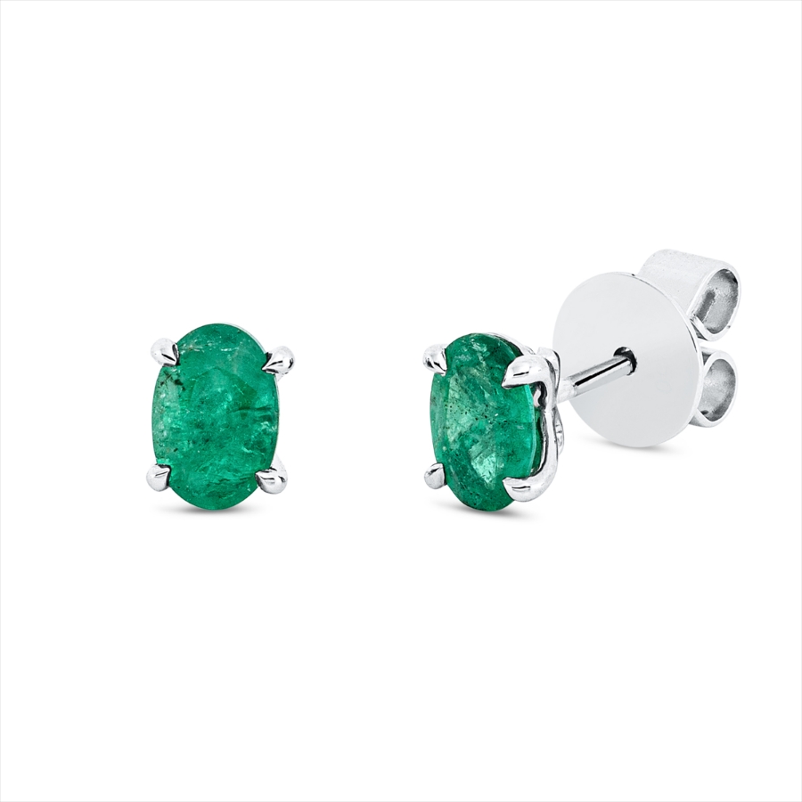 Ohrstecker 4er-Krappe 18 kt WG