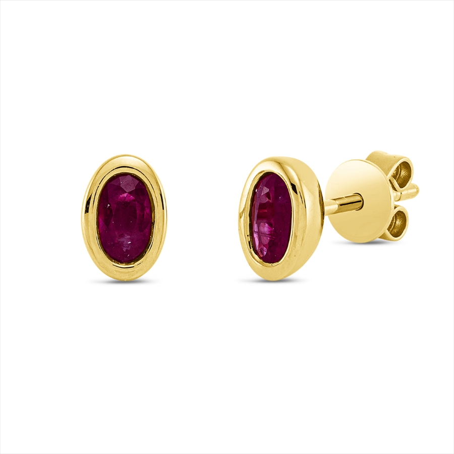 Ohrstecker Zarge 18 kt GG