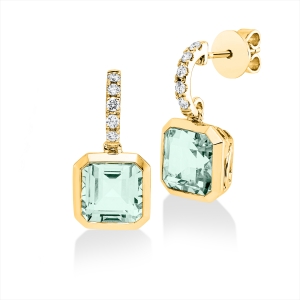 Ohrschmuck Zarge 18 kt GG