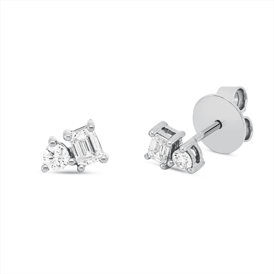 Ohrstecker 18 kt WG