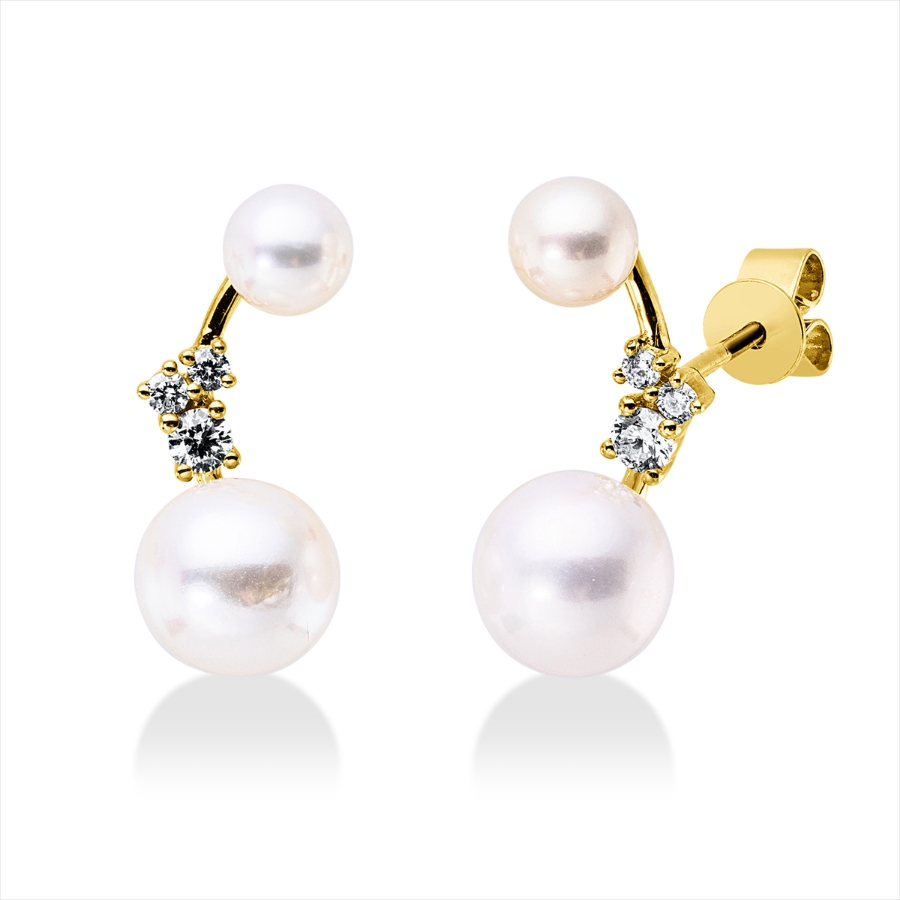 Ohrschmuck  18kt Gelbgold mit 0,15ct Diamanten