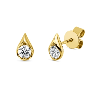 Ohrstecker 18 kt GG Tropfen