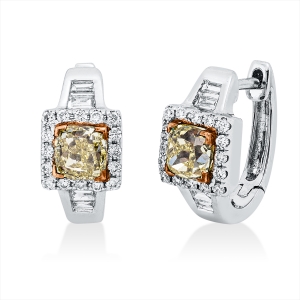Ohrschmuck 18 kt WG+RG
