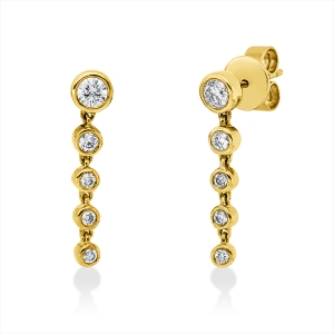 Ohrschmuck Zarge 18 kt GG