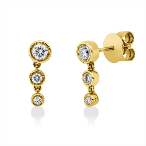 Ohrstecker Zarge 18 kt GG