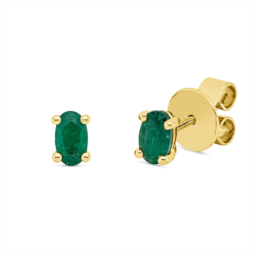 Ohrstecker 4er-Krappe 18 kt GG