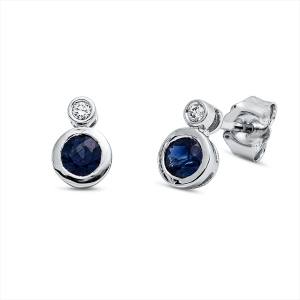 Ohrstecker Zarge 18 kt WG