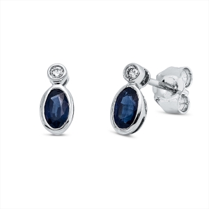 Ohrstecker Zarge 18 kt WG