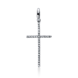 Anhänger 18 kt GG Kreuz, mit Öse