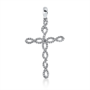Anhänger 18 kt WG Kreuz, mit Öse