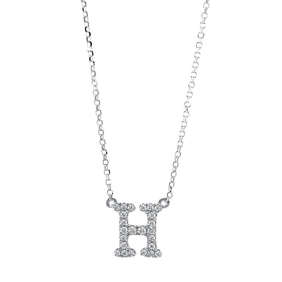 Collier 18 kt WG H, mit ZÖ 40,5 cm + 38,0 cm