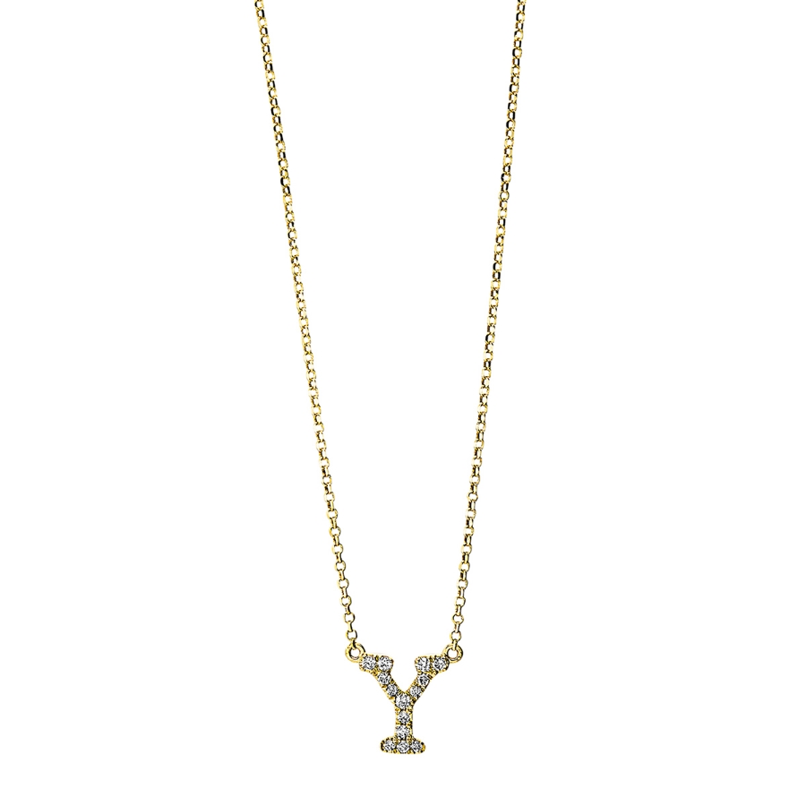 Collier 18 kt GG Y, mit ZÖ 40,5 cm + 38,0 cm