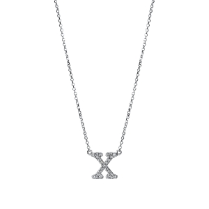 Collier 18 kt GG X, mit ZÖ 40,5 cm + 38,0 cm