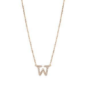 Collier 18 kt RG W, mit ZÖ 40,5 cm + 38,0 cm