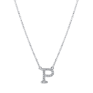 Collier 18 kt WG P, mit ZÖ 40,5 cm + 38,0 cm