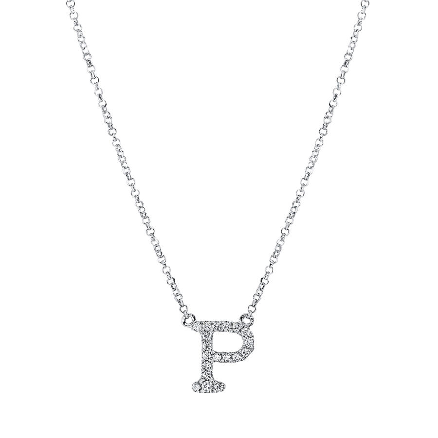 Collier 18 kt WG P, mit ZÖ 40,5 cm + 38,0 cm
