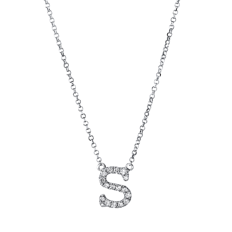 Collier 18 kt WG S, mit ZÖ 40,5 cm + 38,0 cm