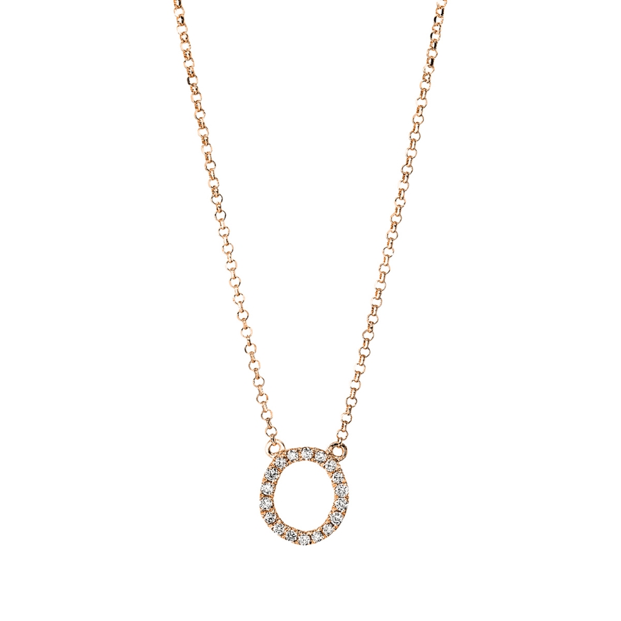 Collier 18 kt RG O, mit ZÖ 40,5 cm + 38,0 cm