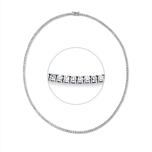 Tennisarmband  18kt Weißgold mit 6,00ct Diamanten