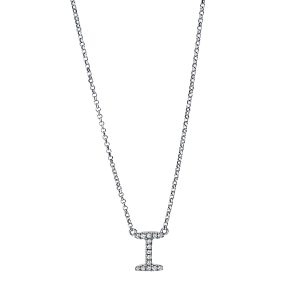 Collier 18 kt WG I, mit ZÖ 38 cm & 40.6 cm