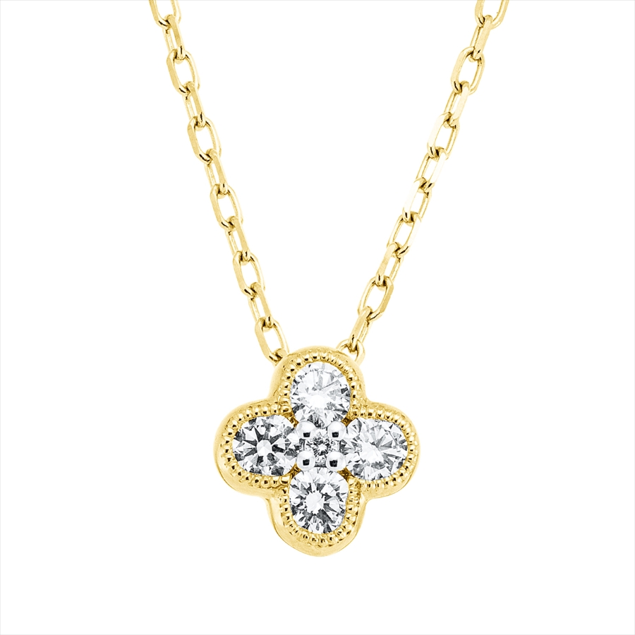 Collier 18 kt GG, Fassung rhodiniert