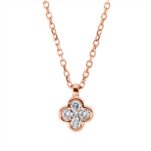 Collier 18 kt RG, mit ZÖ 40 cm + 42 cm