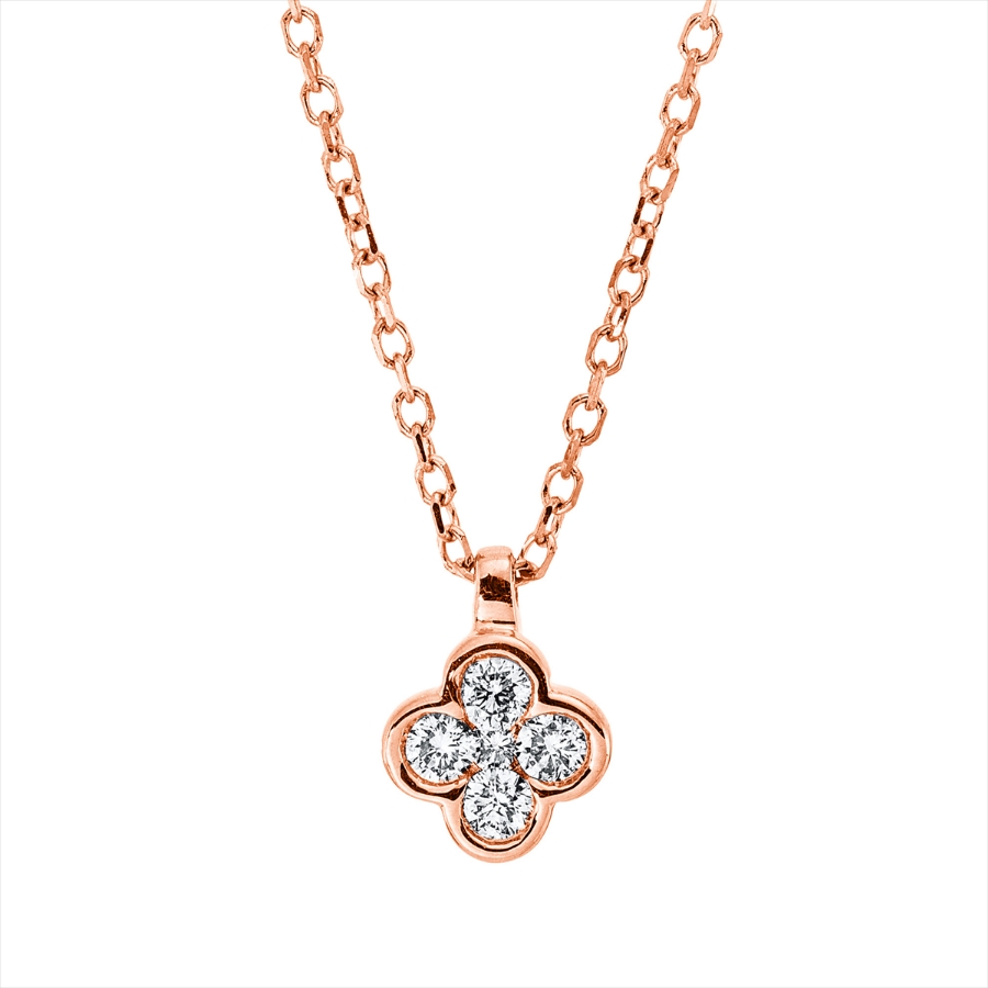 Collier 18 kt RG, mit ZÖ 40 cm + 42 cm