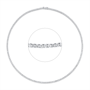 Tennisarmband 4er-Krappe 18kt Gelbgold / Weißgold mit 9,22ct Diamanten